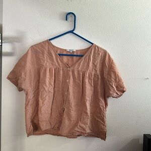 Madewell short sleeve top size large
